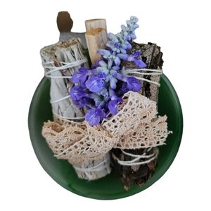 Green Agate Smudge Kit